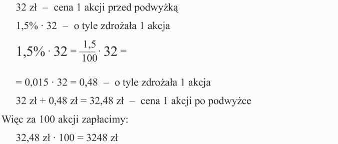 Obliczenia procentowe - Matematyka - Opracowania.pl Sprawdzian Matematyka Klasa 7 Procenty