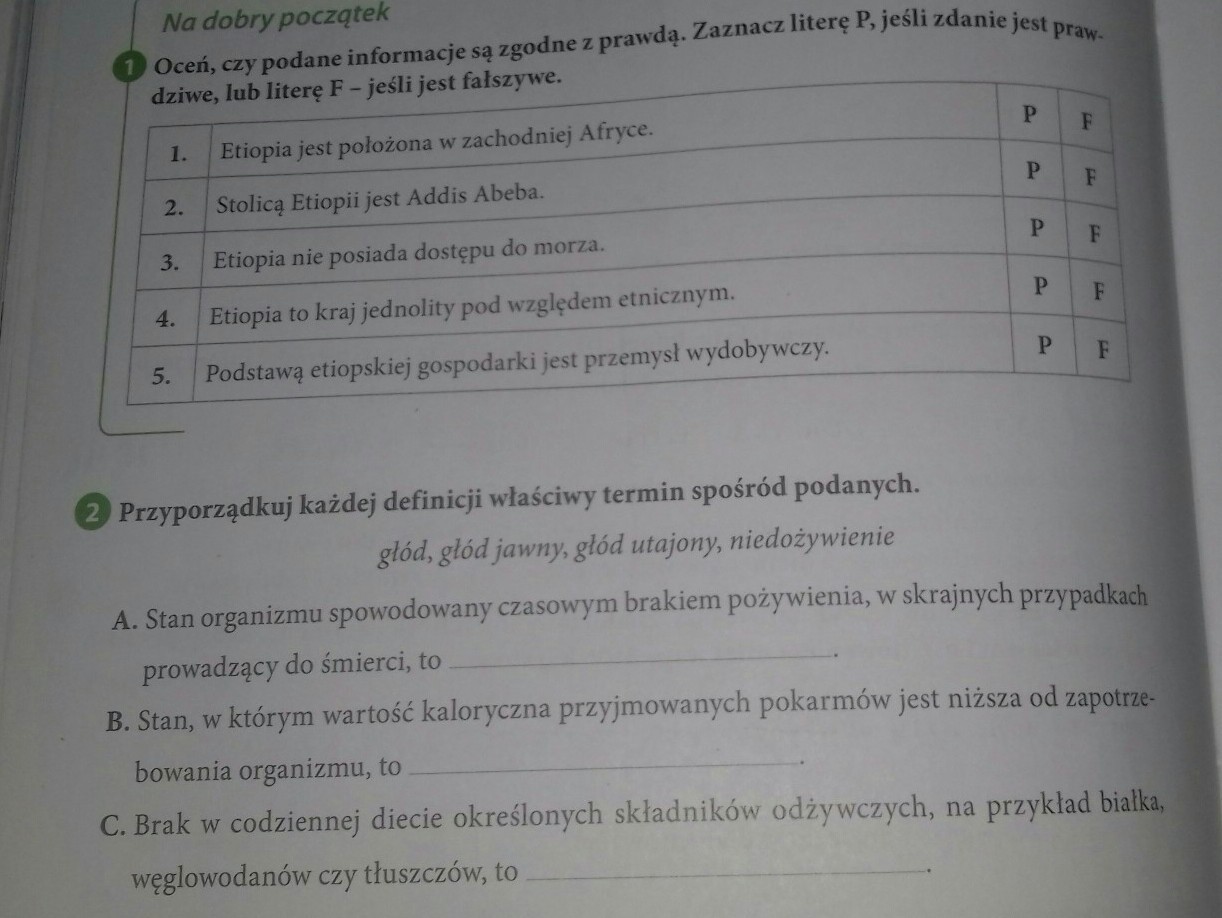 Oceń Czy Poniższe Informacje Są Zgodne Z Prawdą