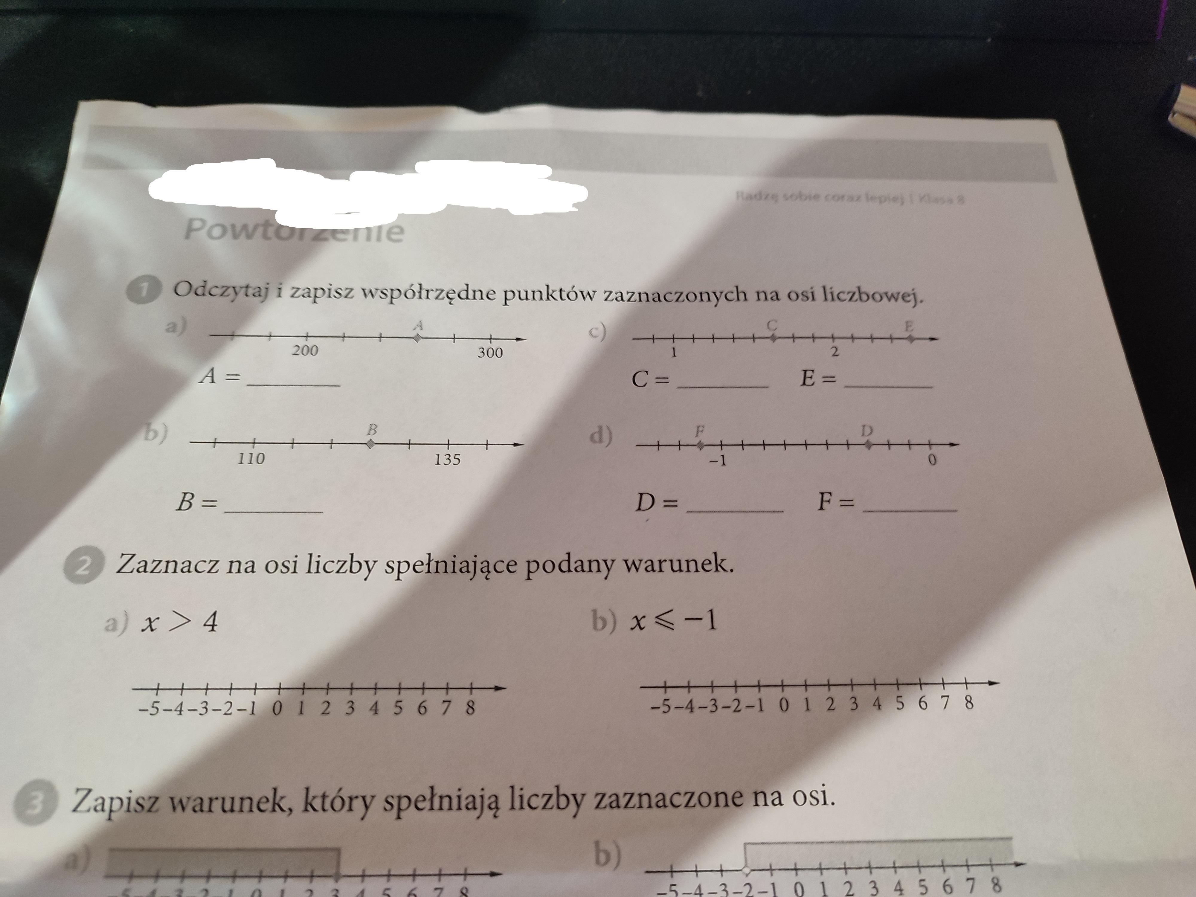 Odczytaj Współrzędne Punktów Zaznaczonych Na Rysunku Obok