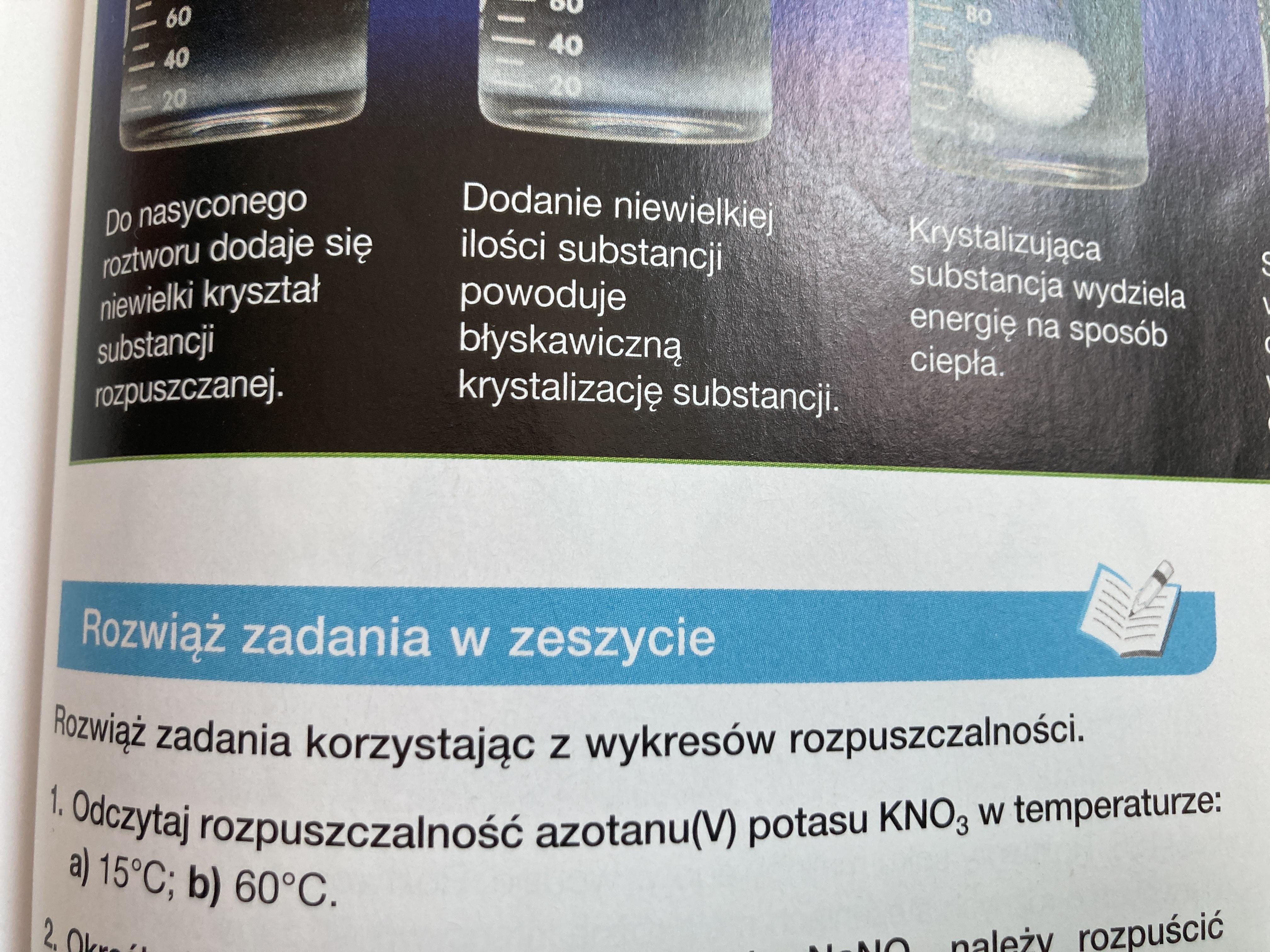 Odczytaj rozpuszczalność azotu (V) potasu KNO3 w temperaturze: a) 15 Odczytaj Rozpuszczalność Azotanu 5 Potasu Kno3 W Temperaturze