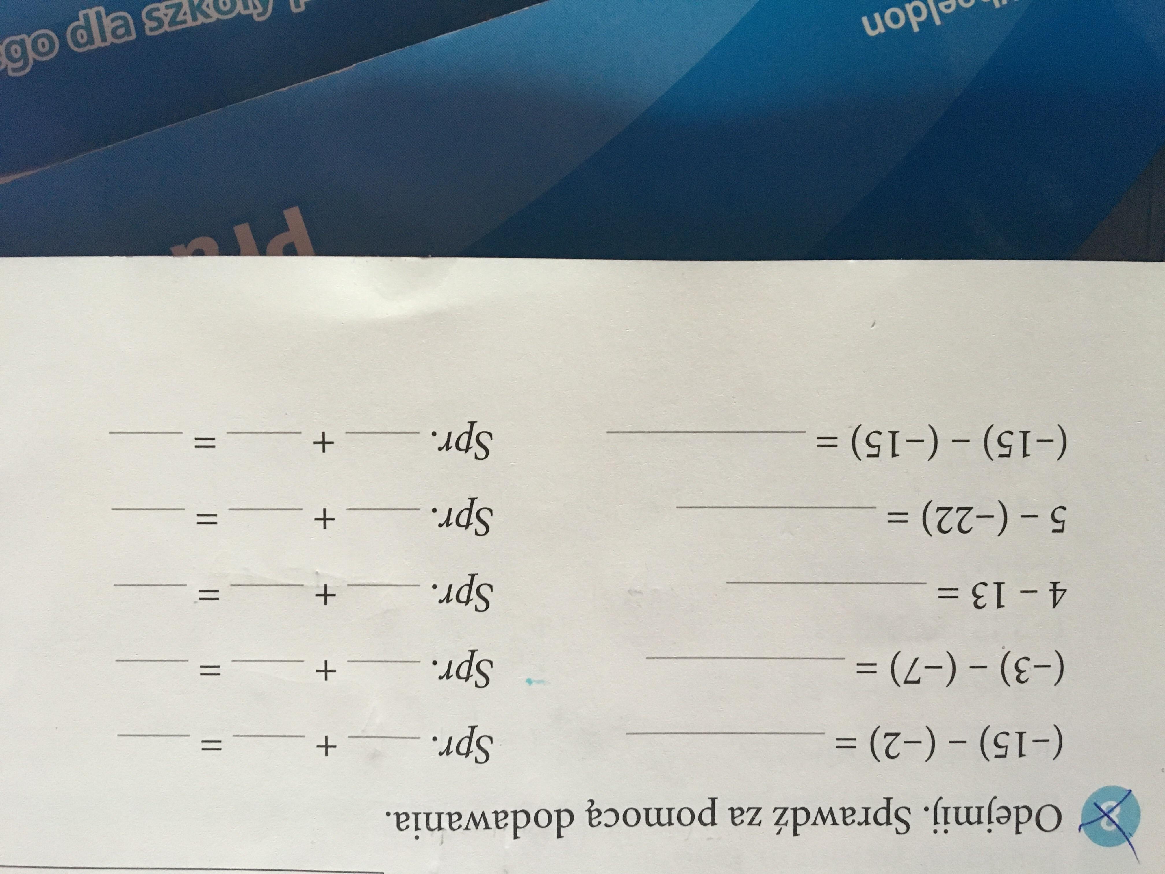Odejmij sprawdz za pomocą dodawania - Brainly.pl Oblicz I Sprawdz Wynik Za Pomocą Dodawania Kl 4