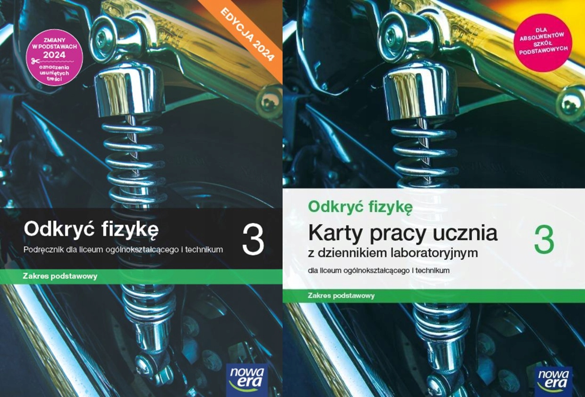 Odkryć fizykę 3 KOMPLET podręcznik + karty pracy Nowa Era Edycja 2024 Odkryc Fizyke