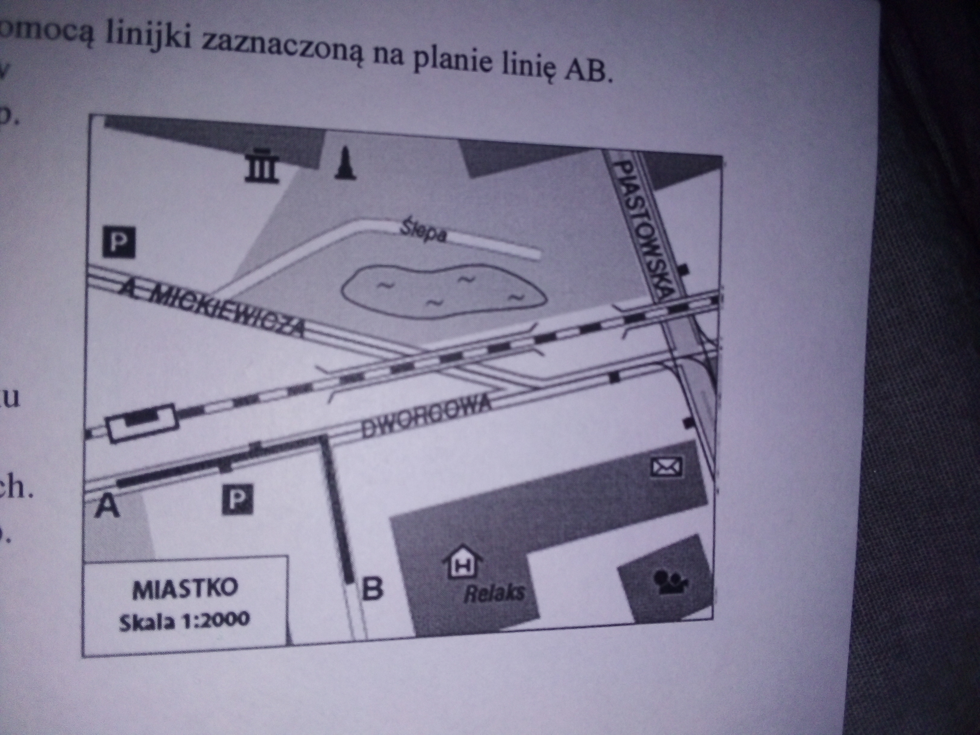 Odleglosc Miedzy Dwoma Miastami Na Mapie Samochodowej Wykonanej W Skali