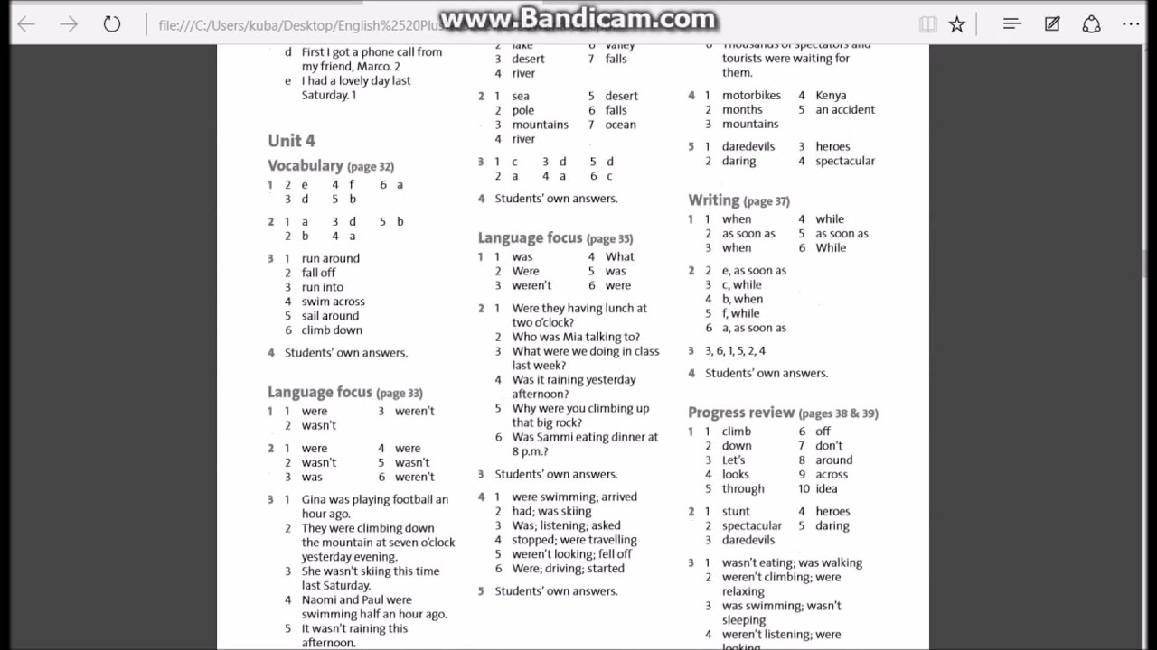 odpowiedz do testów new english plus pdf link w opisie - YouTube Unit 6 Test A Odpowiedzi