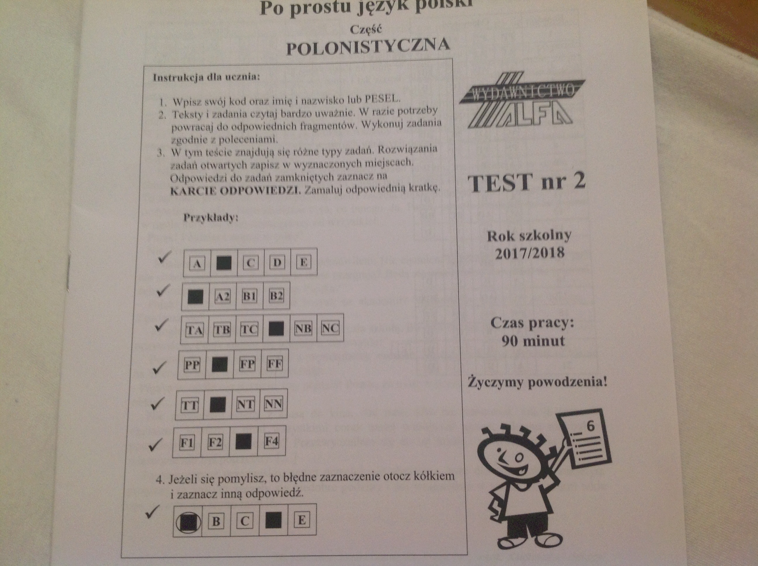 Odpowiedzi do części polonistycznej nr2 z wydawnictwa ALFA – zadania Oto Ja Klasa 2 ćwiczenia Polonistyczno Społeczne Odpowiedzi