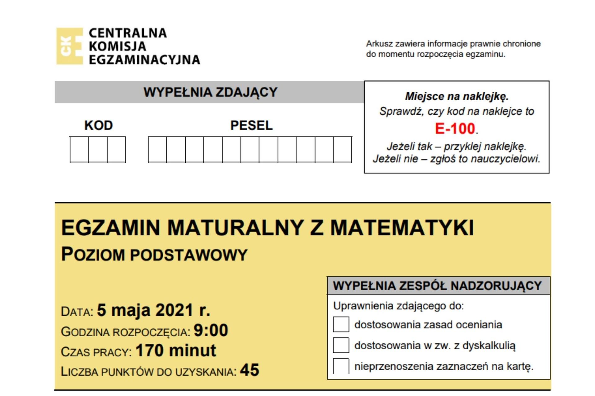 Odpowiedzi do egzaminu ósmoklasisty 2022 MATEMATYKA. Rozwiązania Streszczenia Lektur Do Egzaminu ósmoklasisty 2022