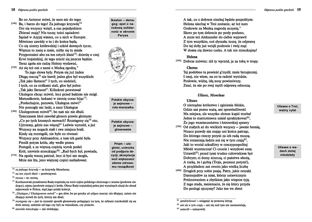 Odprawa posłów greckich - Jan Kochanowski | lektury szkolne z Odprawa Poslow Greckich
