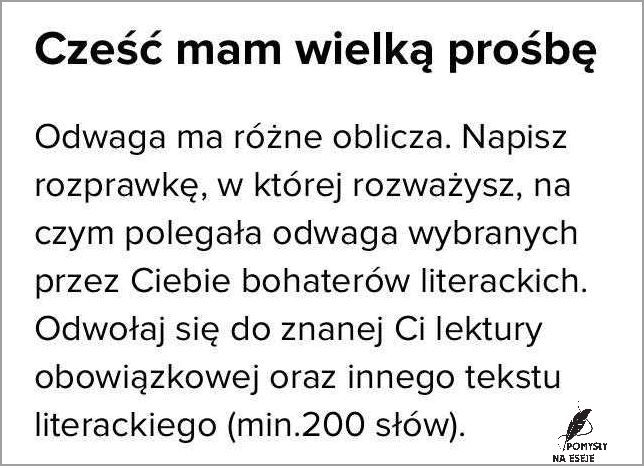 Mówienie Prawdy Jest Przejawem Odwagi Rozprawka