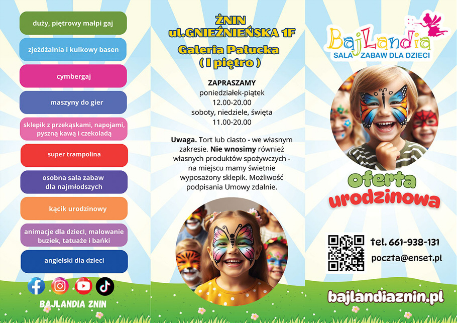Oferta Urodzinowa Bajlandia Sala Zabaw Dla Dzieci