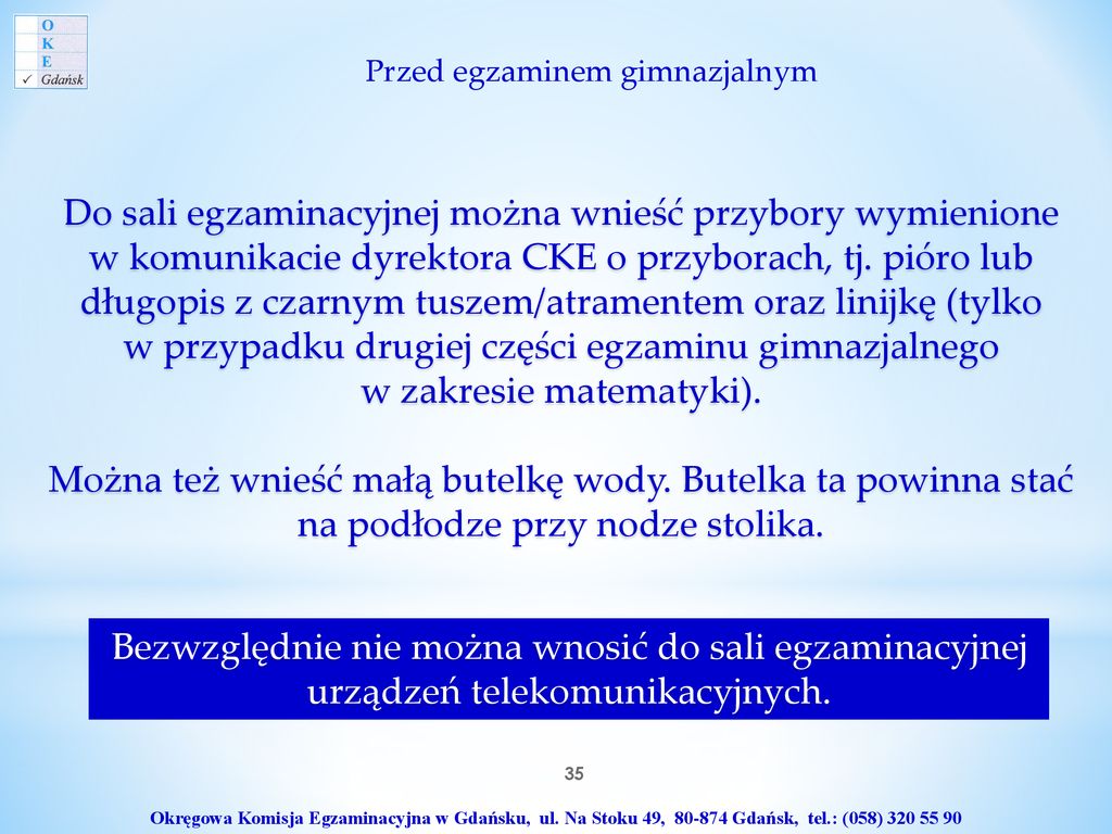 Okręgowa Komisja Egzaminacyjna w Gdańsku - ppt pobierz Powtórka Z Polskiego Przed Egzaminem Gimnazjalnym