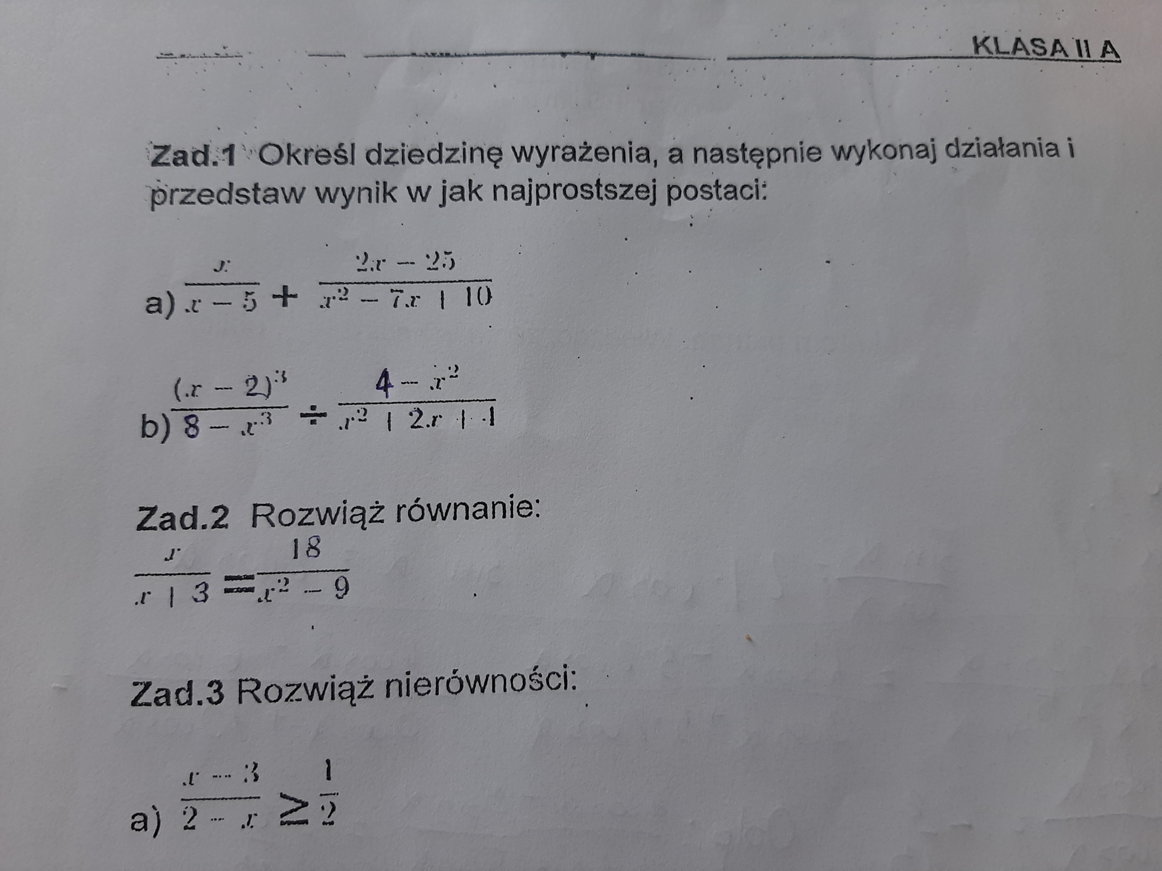 Wykonaj Działania Wynik Przedstaw W Jak Najprostszej Postaci