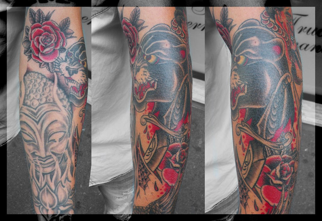 Old School Tattoo Arm Sleeve