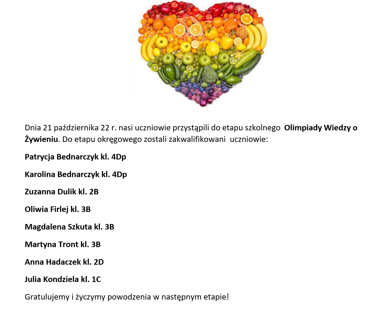 Olimpiada wiedzy o żywieniu Olimpiada Wiedzy O żywieniu I żywności Testy Pdf