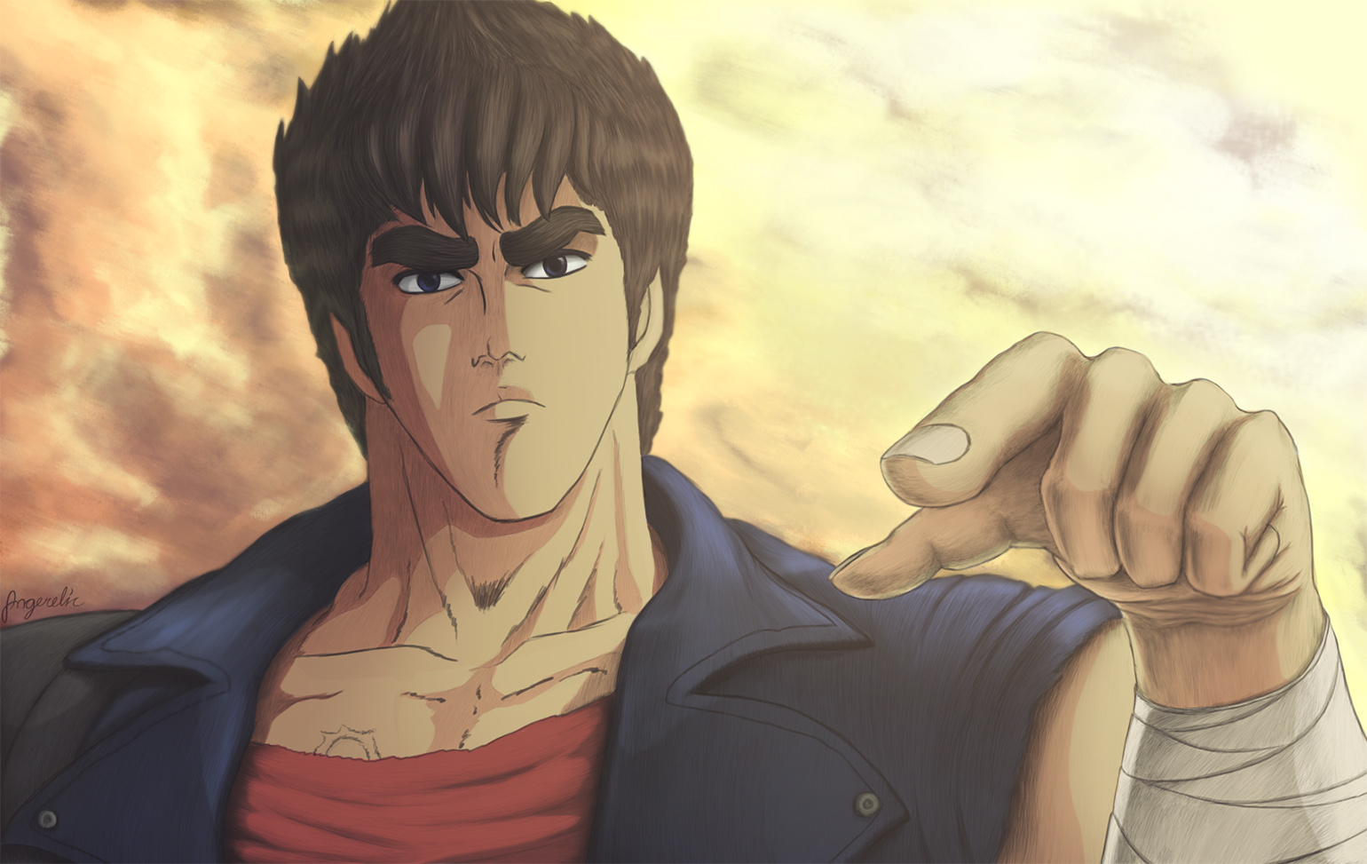 Omae wa mou shindeiru by Angerelic on DeviantArt Anime Omae Wa Mou Shindeiru