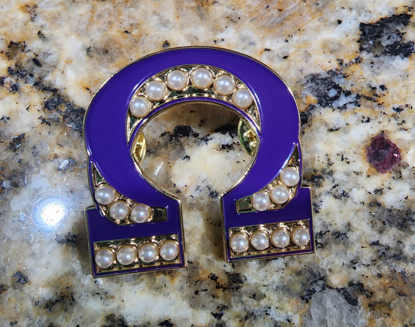 Omega Psi Phi Fraternity Symbol Pearls Pin Mother Pearl Of Omega Psi Phi