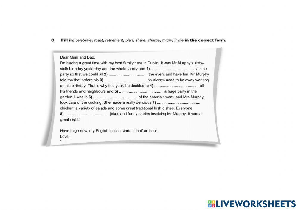On Screen B2 Word List