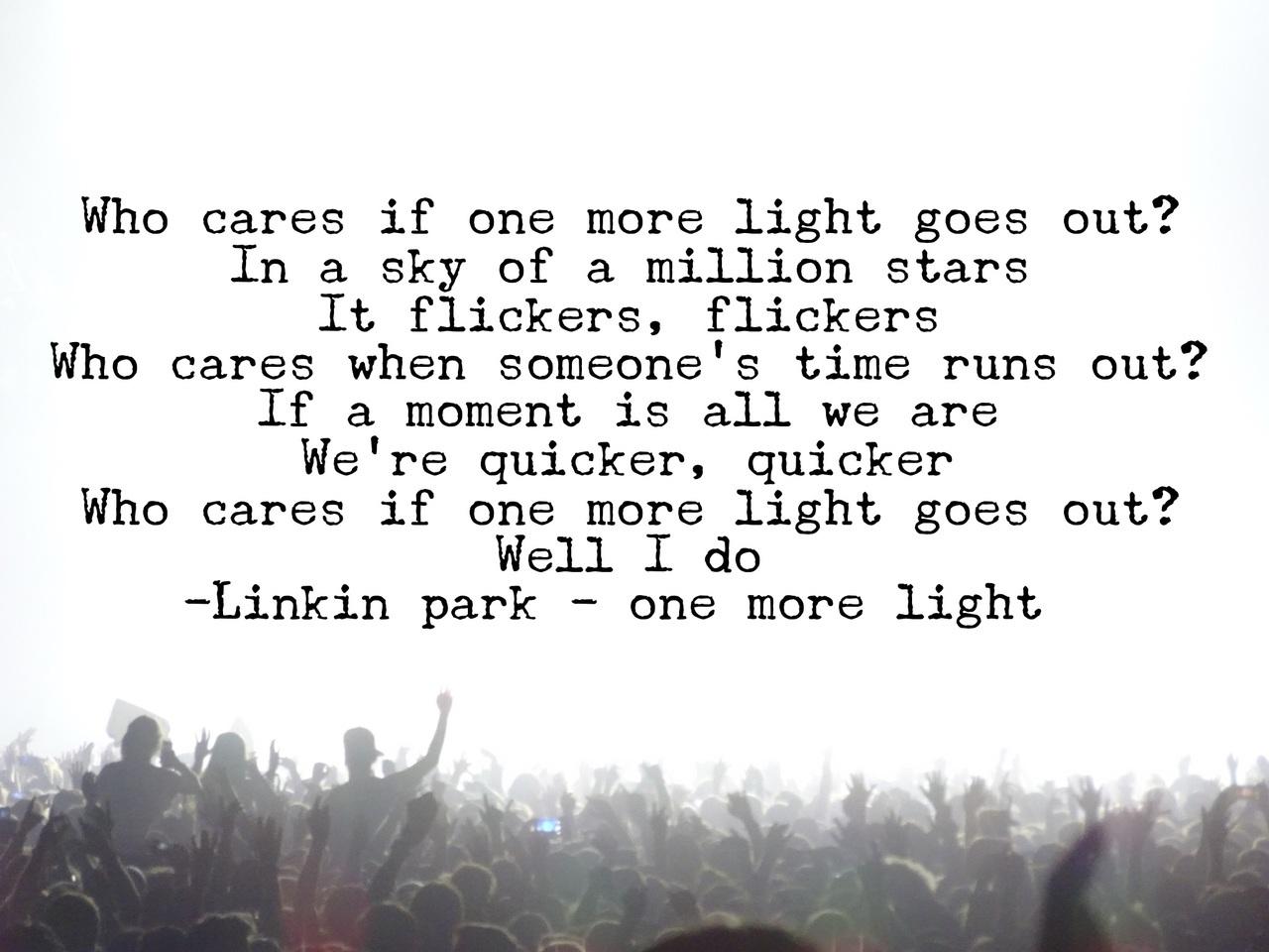 Linkin Park One More Light Tekst