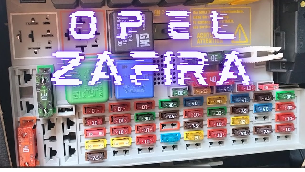 Opel Zafira A bezpieczniki opis. Automotive fuses - YouTube Jak Obliczyć Bezpiecznik Do Silnika