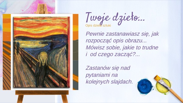 opis obrazu Opisz Swoje Wrażenia Po Obejrzeniu Obrazu