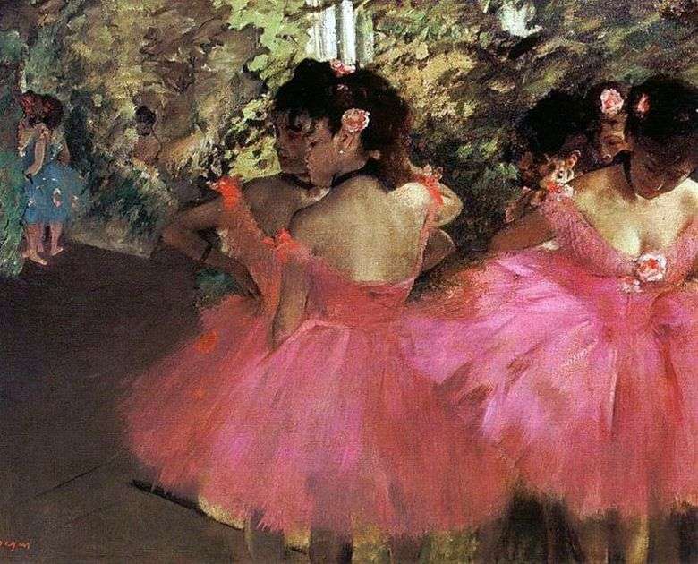 Opis obrazu Edgara Degasa „Tancerze w różu” ️ - Degas Edgar Obejrzyj Obrazy Edgara Degasa I Wybierz Ten