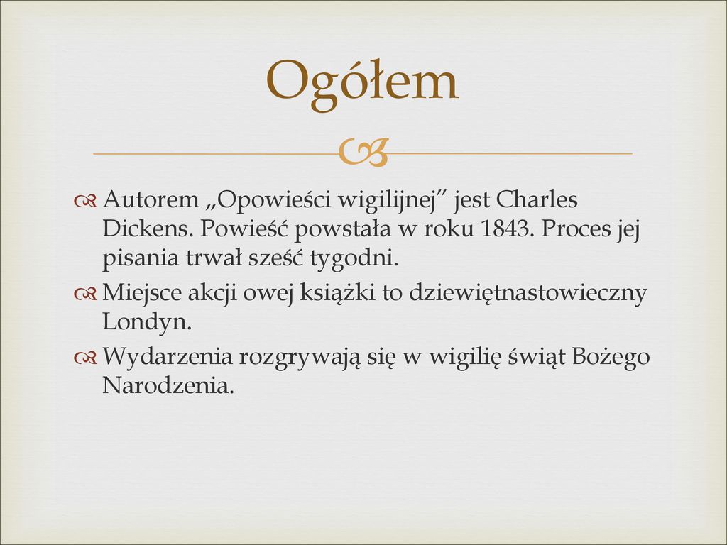 Kto Jest Autorem Opowieści Wigilijnej