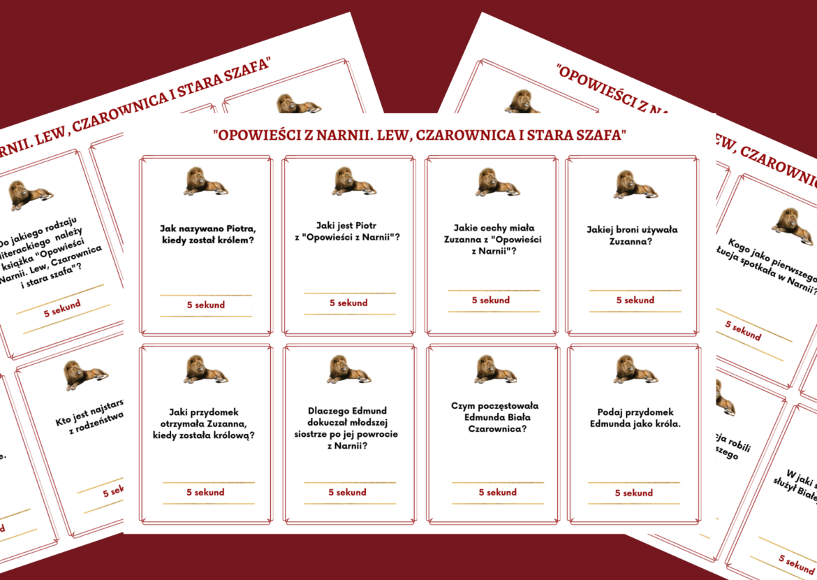 "OPOWIEŚCI Z NARNII. LEW, CZAROWNICA I STARA SZAFA" – gra „5 sekund Test Z Opowiesci Z Narnii Lew Czarownica I Stara Szafa Pdf
