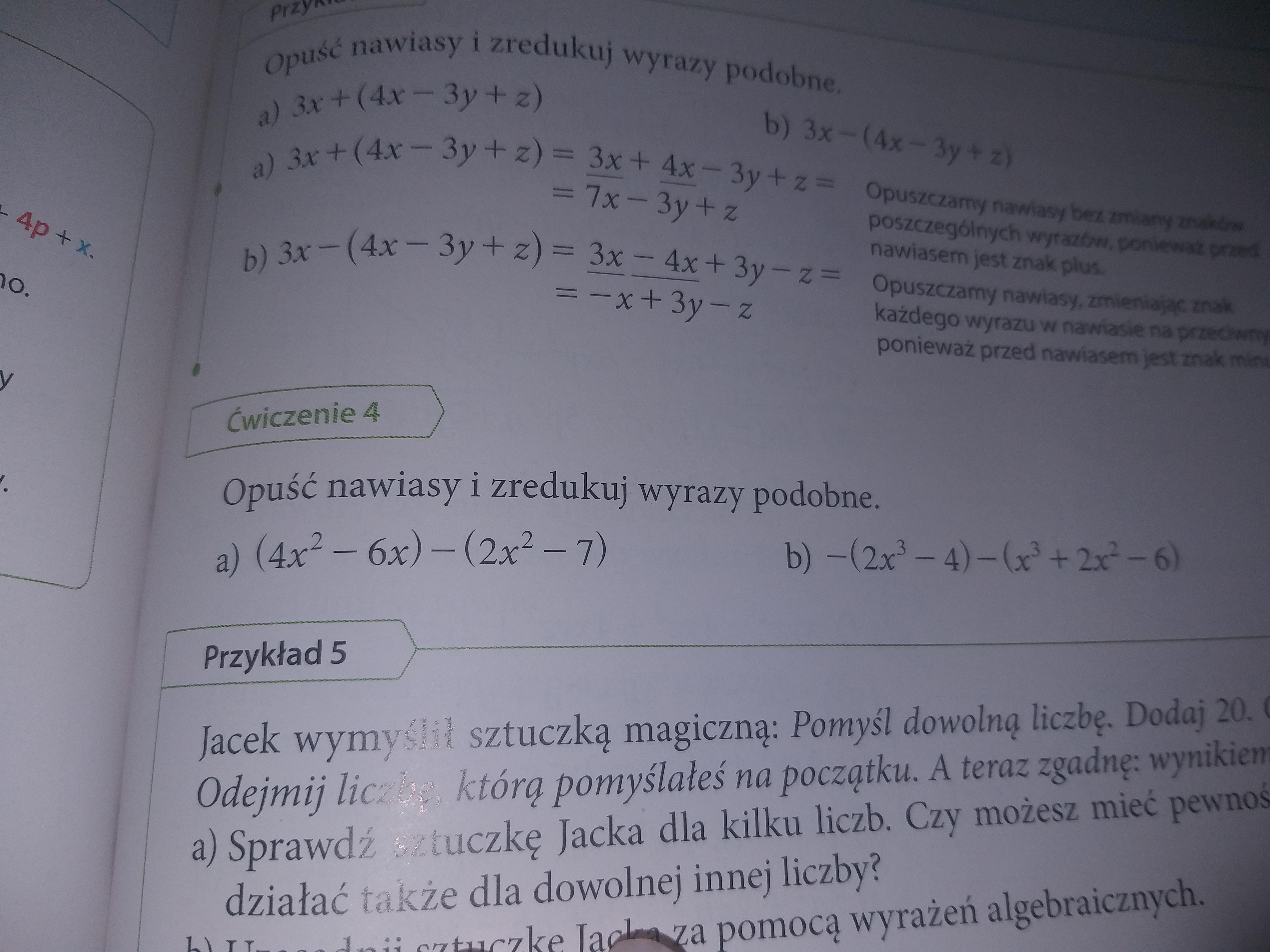 Opuść Nawiasy A Następnie Zredukuj Wyrazy Podobne