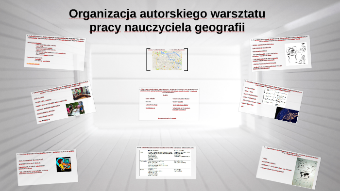 Organizacja autorskiego warsztatu pracy nauczyciela geografi by Ż M on Doskonalenie Warsztatu Pracy Nauczyciela Przedszkola