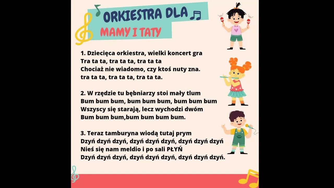 Orkiestra dla mamy i taty - Smykofonika Małgorzata Hernik - piosenka Tekst Piosenki Tralala Dla Mamy