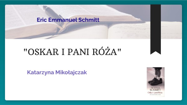Oskar i pani Róża Kto Napisał Oskara I Panią Róże