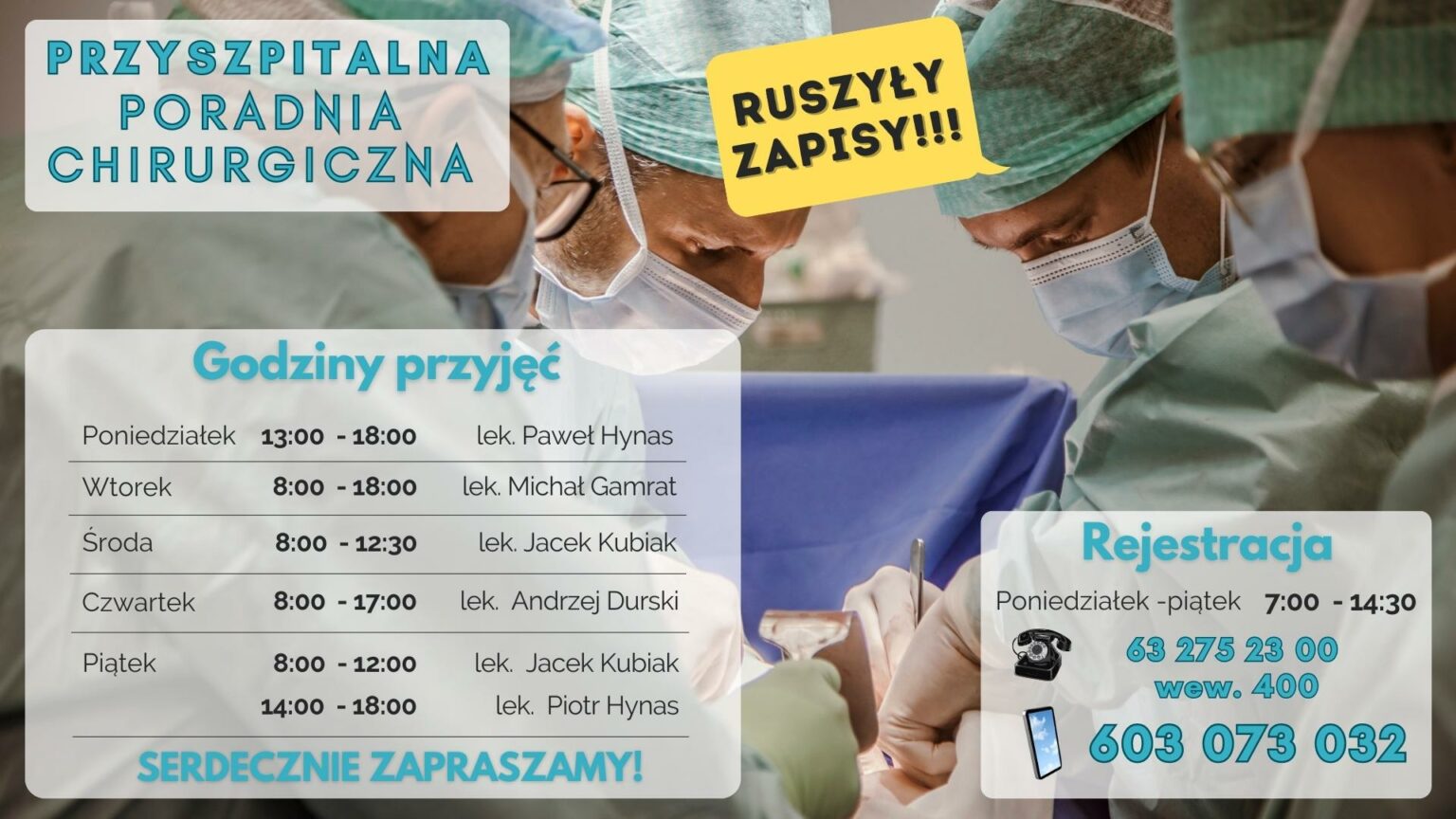 Otwarcie przyszpitalnej Poradni Chirurgicznej | Szpital w Słupcy Poradnia Chirurgiczna Piotrków Trybunalski Wolborska Godziny Otwarcia