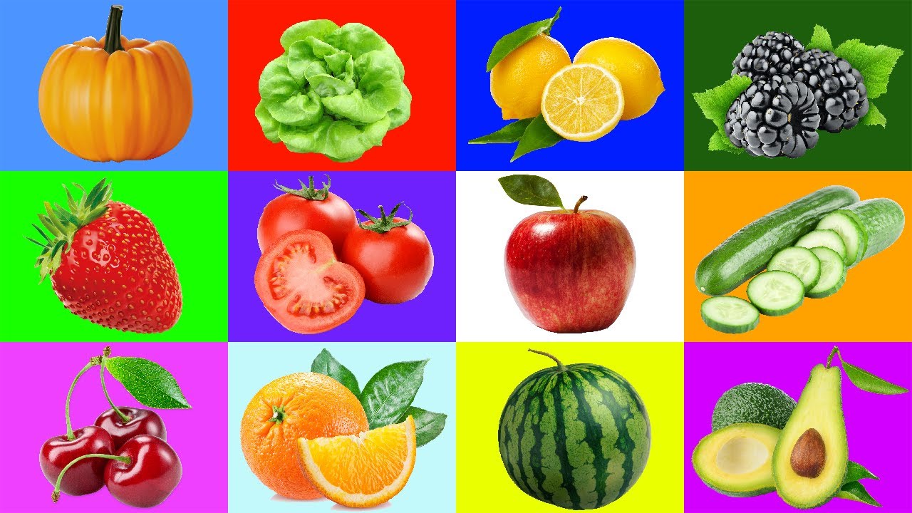 Owoce i warzywa dla dzieci po angielsku - Fruits and vegetables - YouTube Owoce Po Angielsku Dla Dzieci