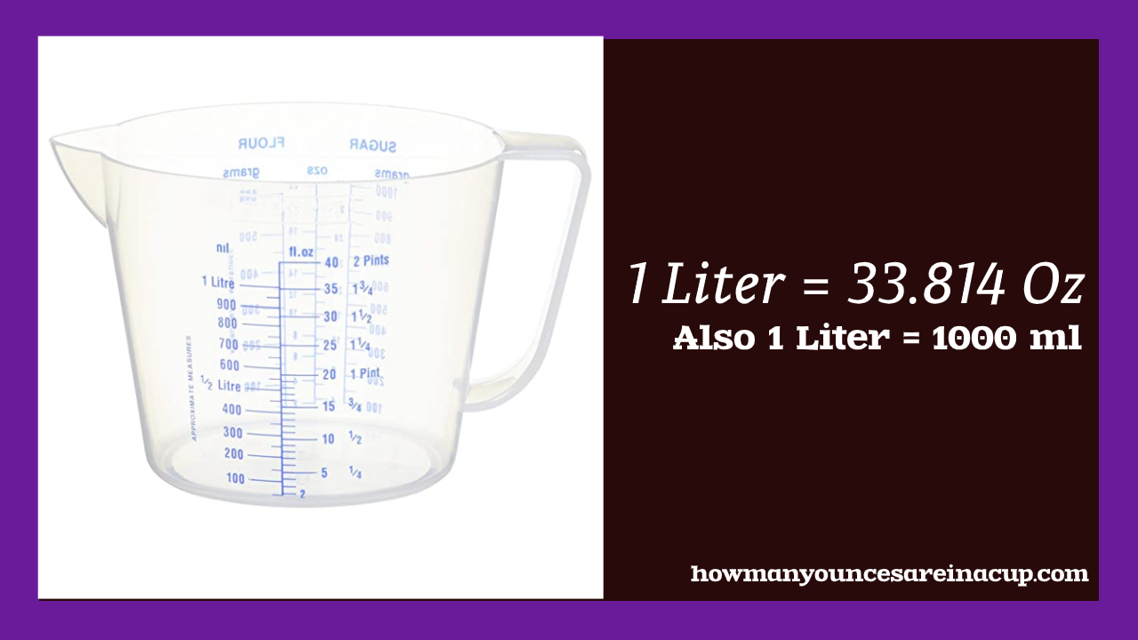 Oz To Liters Conversion Chart How Much Is 33 8 Fl Oz In Liters