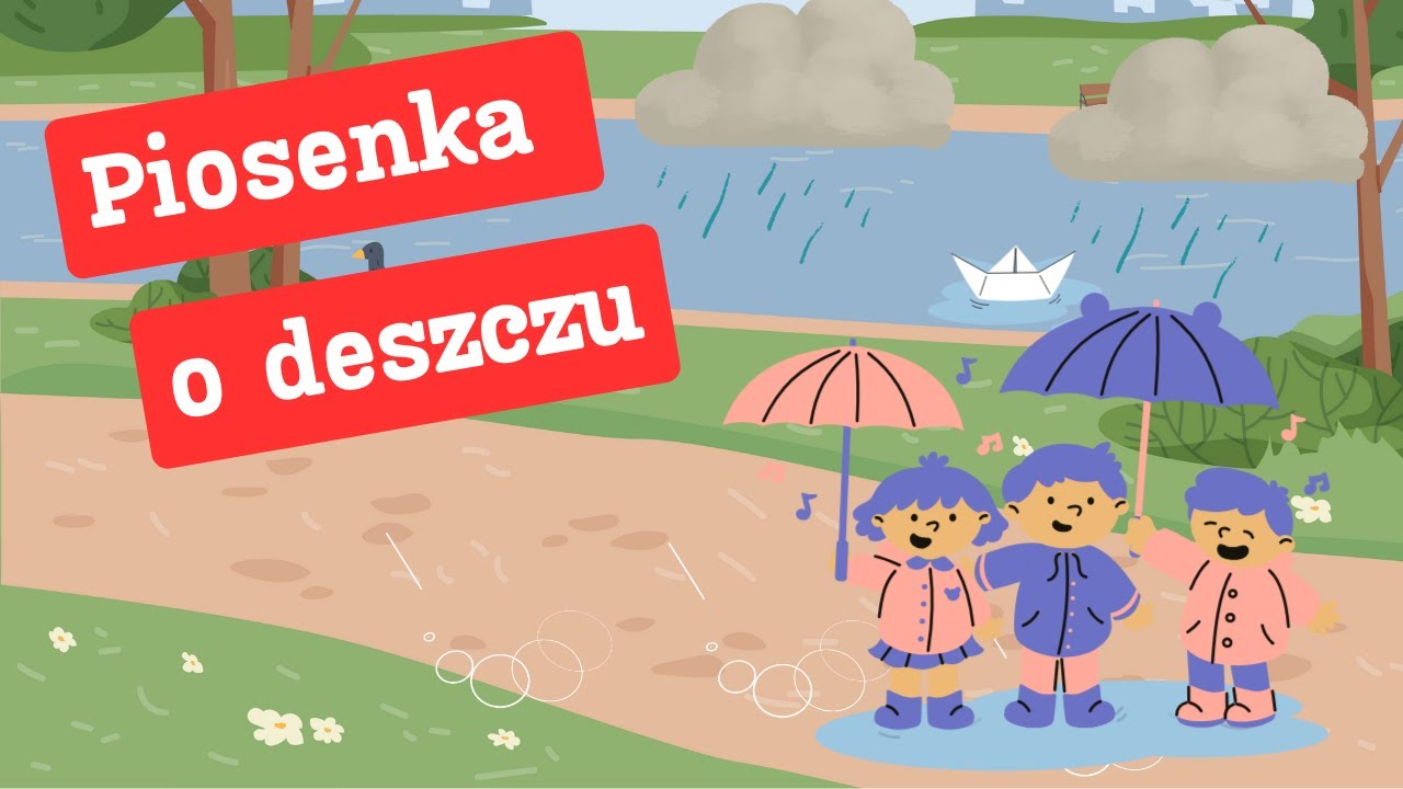 Pada deszczyk - piosenka o deszczu - piosenki dla dzieci - YouTube Piosenka Pada Deszcz Na Dworze
