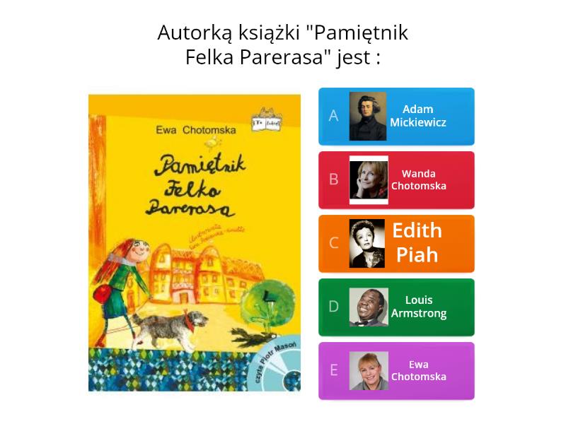 Test Ze Znajomości Lektury Pamiętnik Felka Parerasa