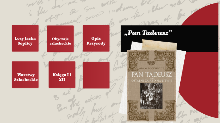 Pan Tadeusz Opracowanie Do Matury