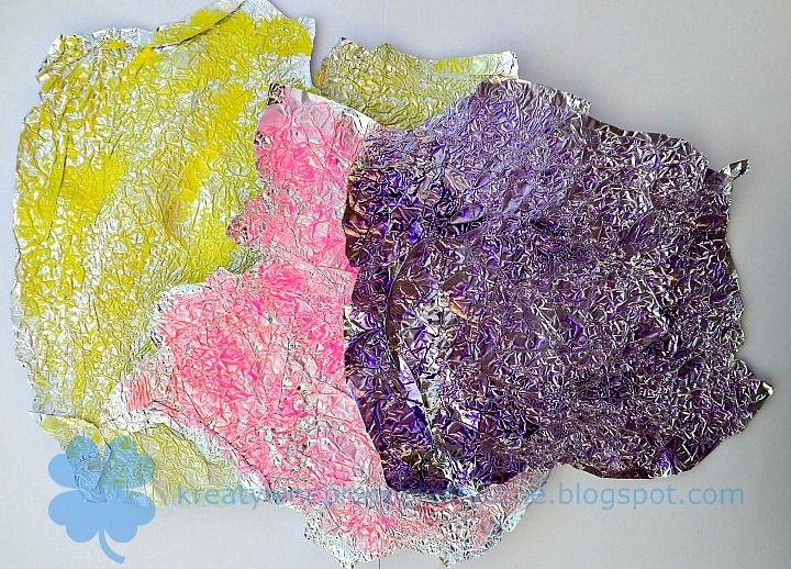 PAPIER ARTYSTYCZNY Z FOLII ALUMINIOWEJ Prace Plastyczne Z Folii Aluminiowej