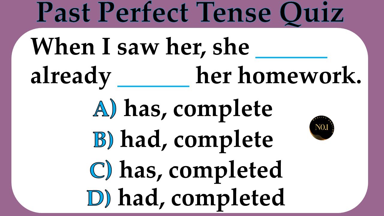 Past Perfect Tense Quiz 🔥| English Grammar Quiz | Can you score 20 / 20 Past Perfect Test