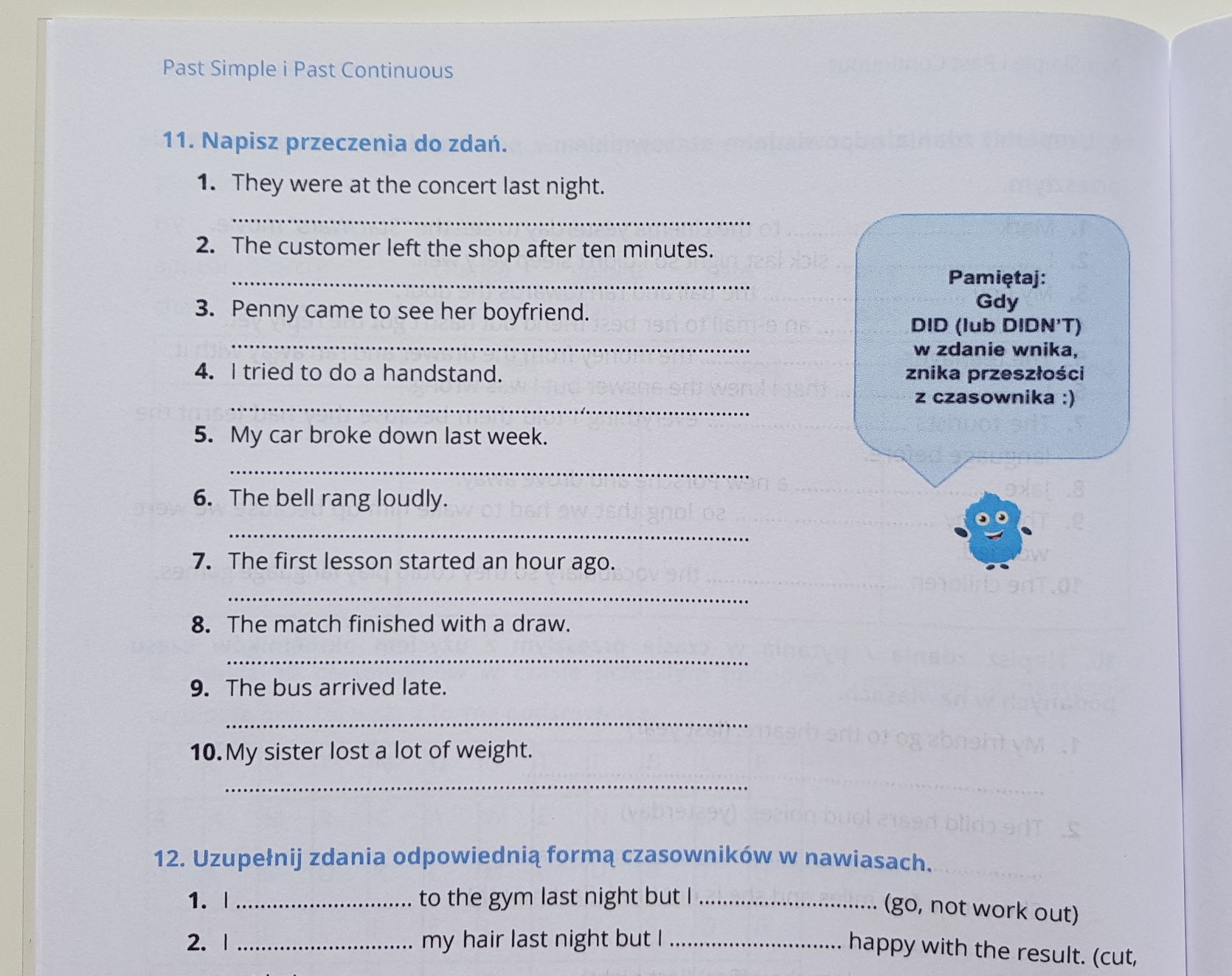Past Simple i Past Continuous Past Simple Past Continous Cwiczenia