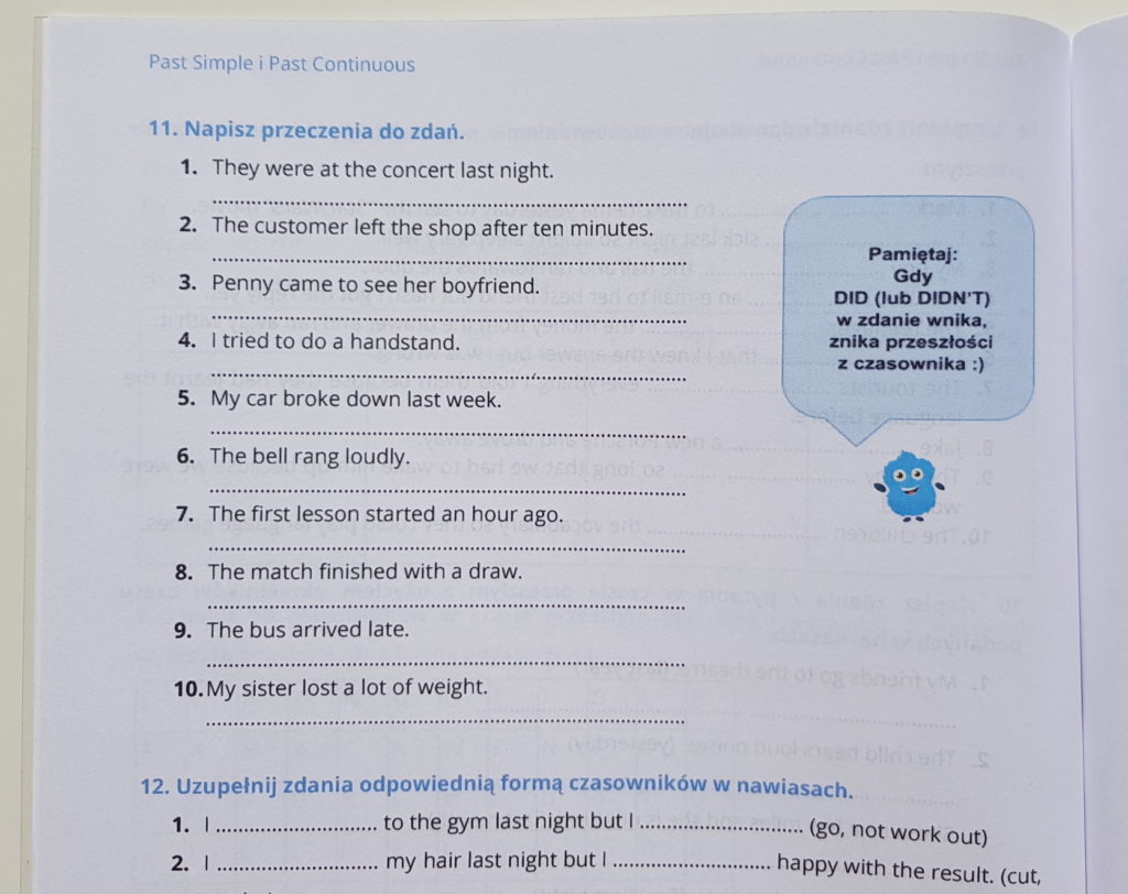 Past Simple I Past Continuous Cwiczenia