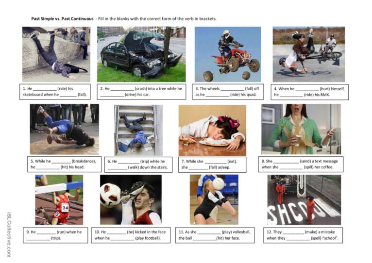 Past Simple Past Continuous Test Pdf