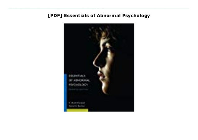 [PDF] Essentials of Abnormal Psychology Essentials Of Abnormal Psychology 8th Edition Pdf