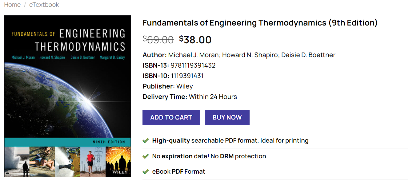 Fundamentals Of Engineering Thermodynamics 9th Edition Pdf Free Download