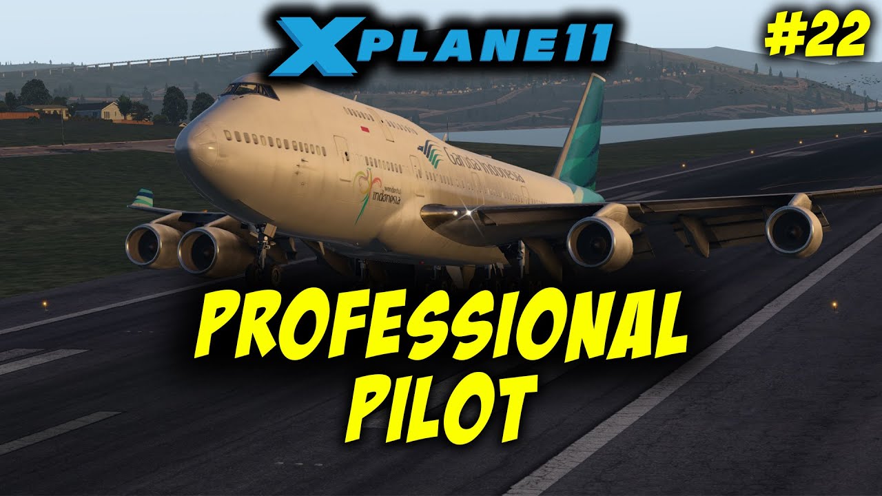 PENERBANGAN SINGKAT KE WELLINGTON | GARUDA INDONESIA B747-400 | X-PLANE B747 400 X Plane 11