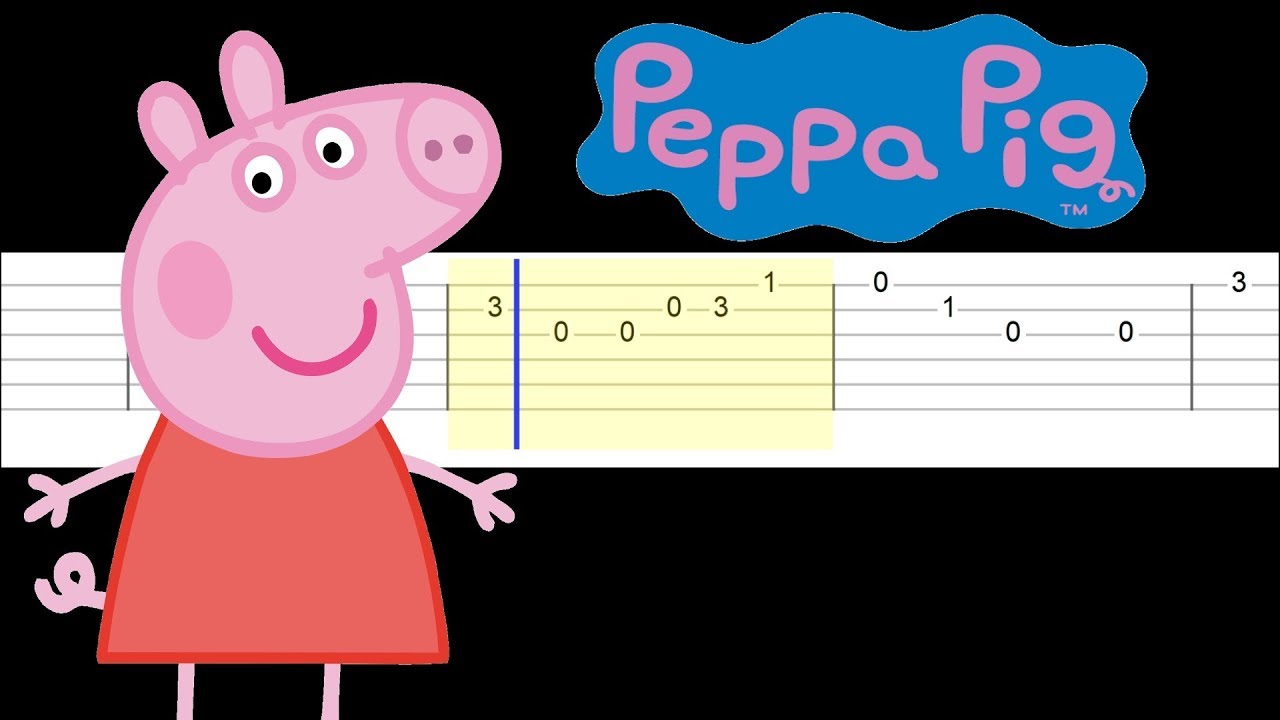 Peppa Pig Theme Song Guitar Tab