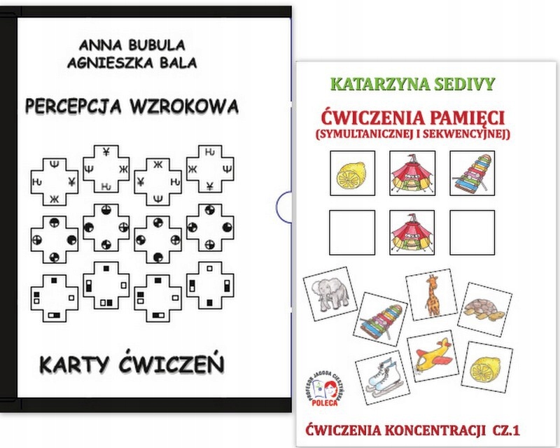 PERCEPCJA WZROKOWA + ĆWICZENIA PAMIĘCI sekwencje (12150996366 Karty ćwiczeń Percepcja Wzrokowa ćwiczenia Do Druku