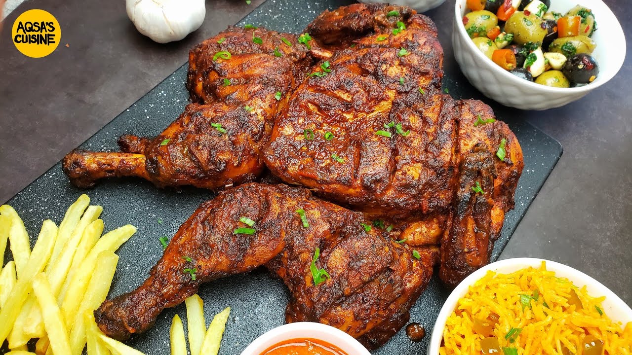 Peri Peri Chicken "NANDO'S" With Spicy Olives, Better than ORIGINAL How To Make Nandos Olives