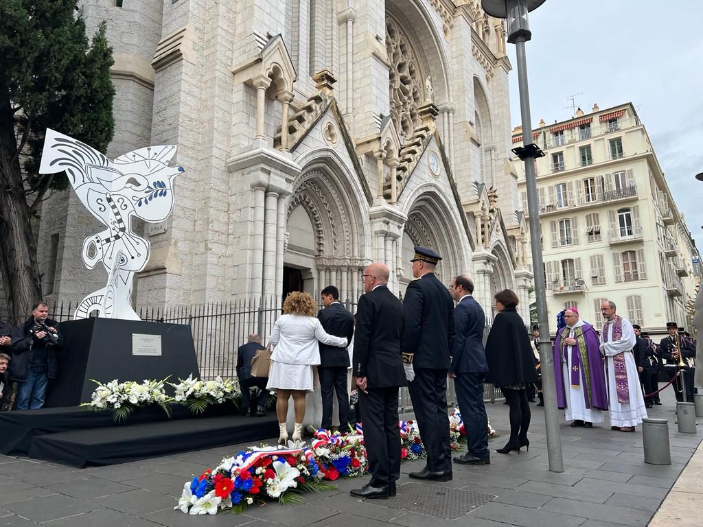 PHOTOS. Trois ans après l'attentat de la basilique Notre-Dame de Nice Attentat Nice Basilique