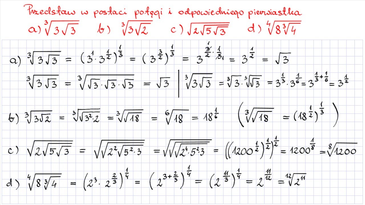 Pierwiastki Zadania Klasa 8 Pdf