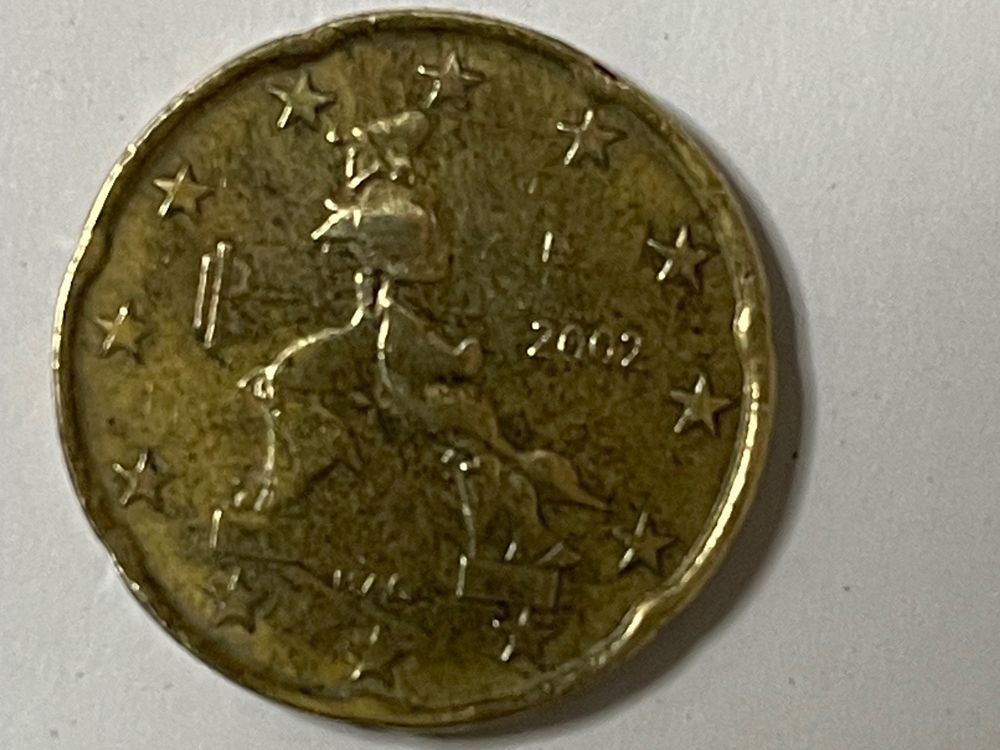 Piece De 20 Centimes Italie 2002